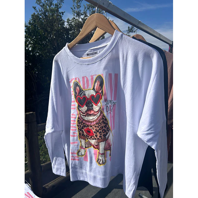Remera Frida  Bulldog Print