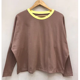 Remera Frida con Puño Moka