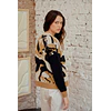 Cardigan Javiera Negro - Beige