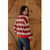 Sweater Rayado LOVE Burdeo