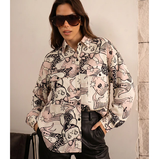 Camisa Simona Gato