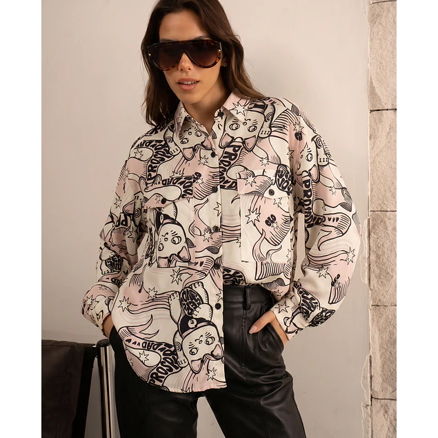 Camisa Simona Gato
