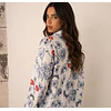 Camisa Simona Flores Blue