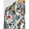 Camisa Simona Flores Blue