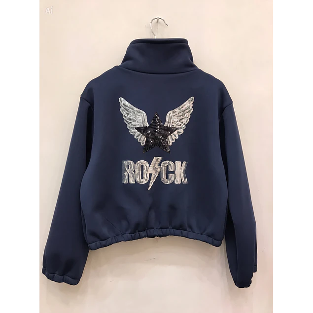 Campera Alo Azul Rock