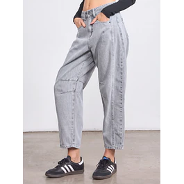 Jeans Barrel Gris