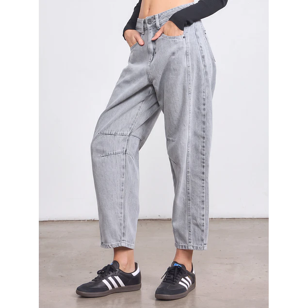 Jeans Barrel Gris