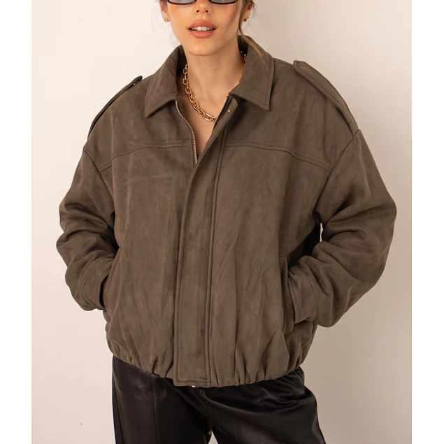 Chaqueta Bomber Verde