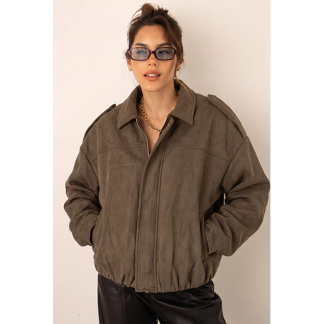 Chaqueta Bomber Verde