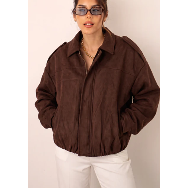 Chaqueta Bomber Café 