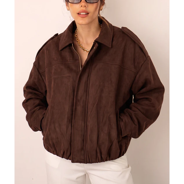 Chaqueta Bomber Café 