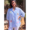 Camisa Rayas Celeste