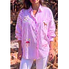 Camisa Rayas Rosada