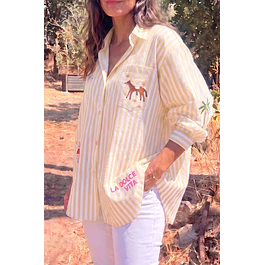 Camisa Rayas Amarilla