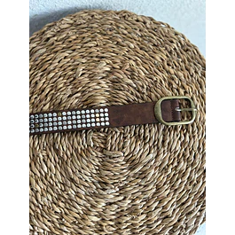 Cinturón Tachas Café
