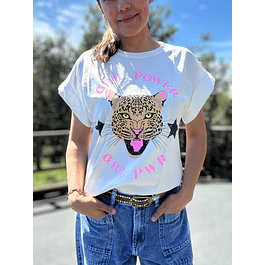 Polera Tigre Blanca