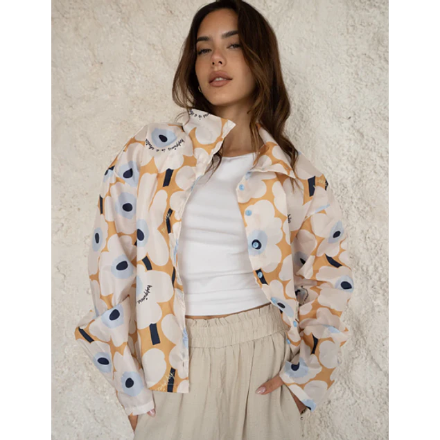 Chaqueta Rompeviento Flores
