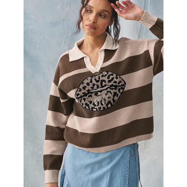Sweater Cheta Kiss Camel