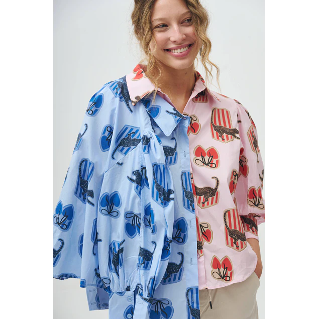 Camisa Cheta Rosa