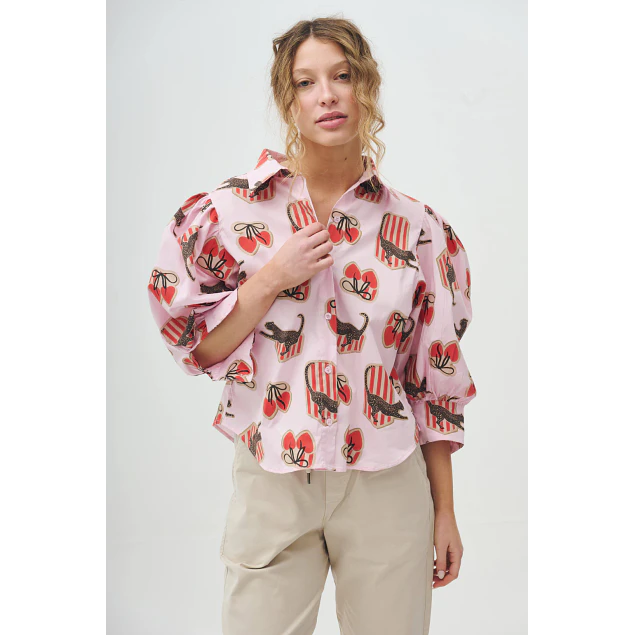 Camisa Cheta Rosa
