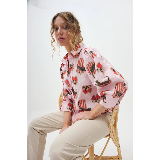 Camisa Cheta Rosa