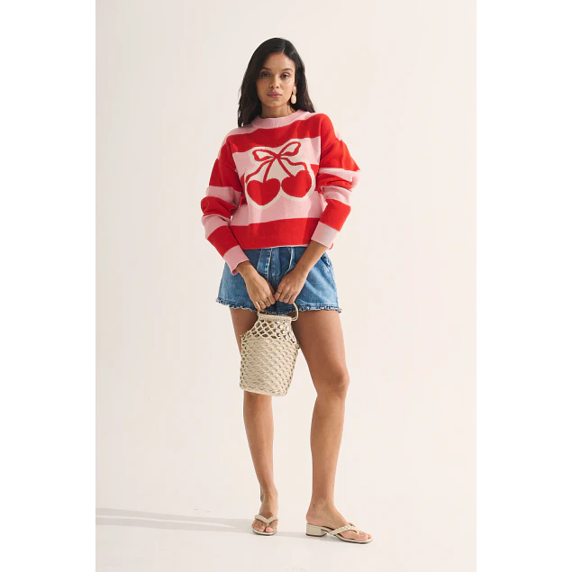 Sweater Cherry Rojo