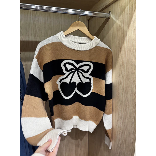Sweater Cherry Camel