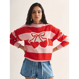 Sweater Cherry Rojo