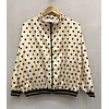 Campera Rompeviento Lunares Negros