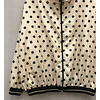 Campera Rompeviento Lunares Negros