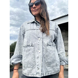 Chaqueta Jeans Gris