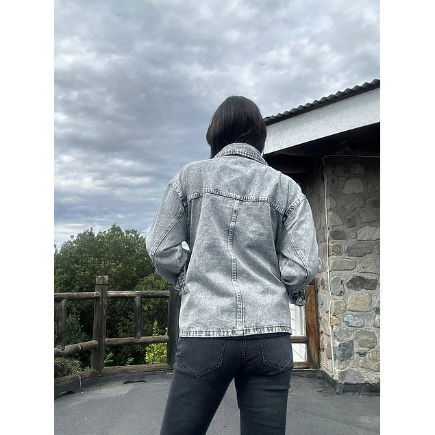 Chaqueta Jeans Gris