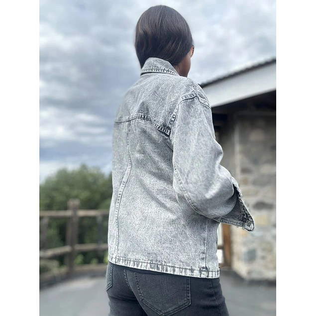 Chaqueta Jeans Gris