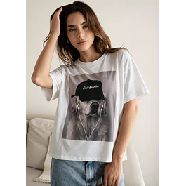 Remera Ali White ( 2 Estampados)