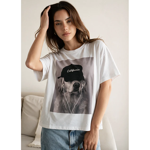 Remera Ali White ( 2 Estampados)
