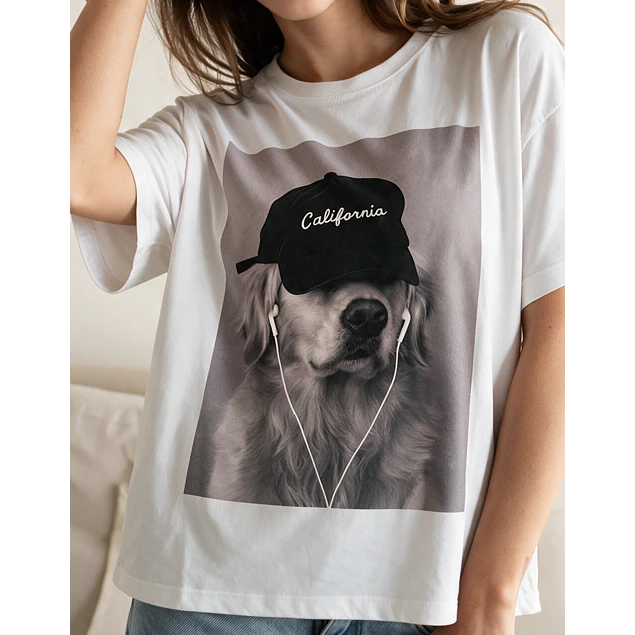 Remera Ali White ( 2 Estampados)