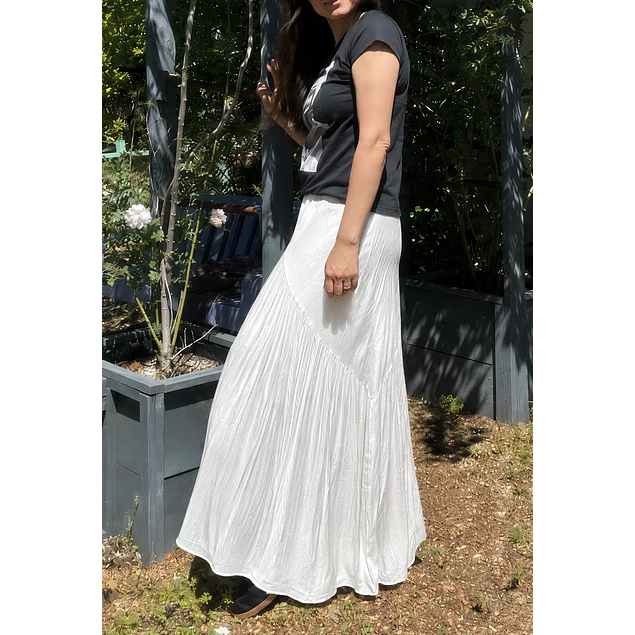 Pollera Vicenta Blanca