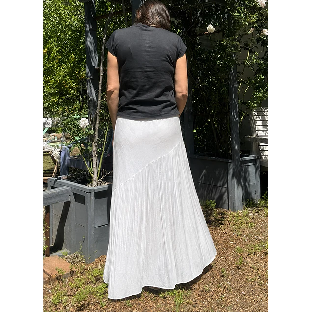 Pollera Vicenta Blanca