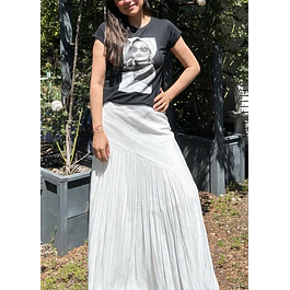 Pollera Vicenta Blanca