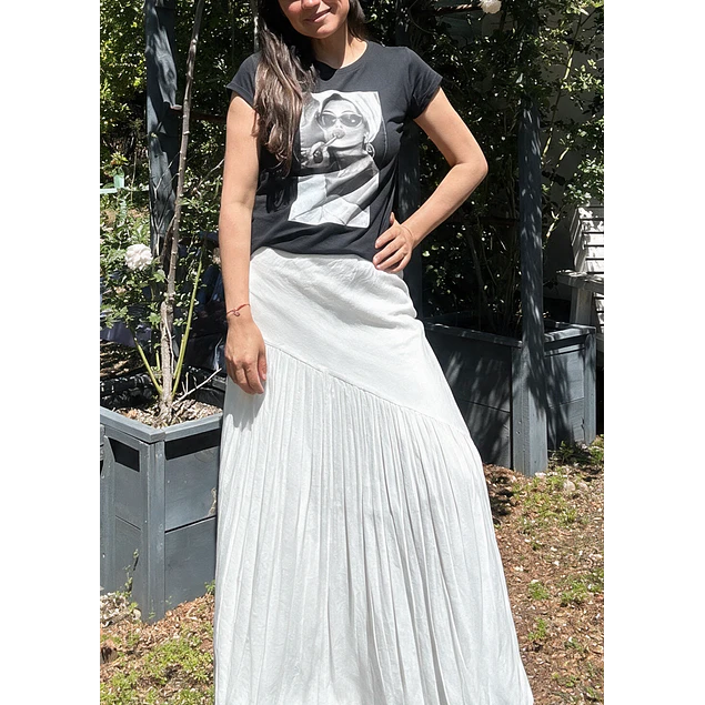 Pollera Vicenta Blanca