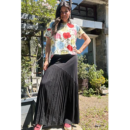 Pollera Vicenta Negra