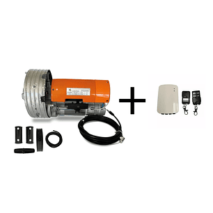 KIT Motor Central 260 Kilos Cortina Metálica + central con dos controles
