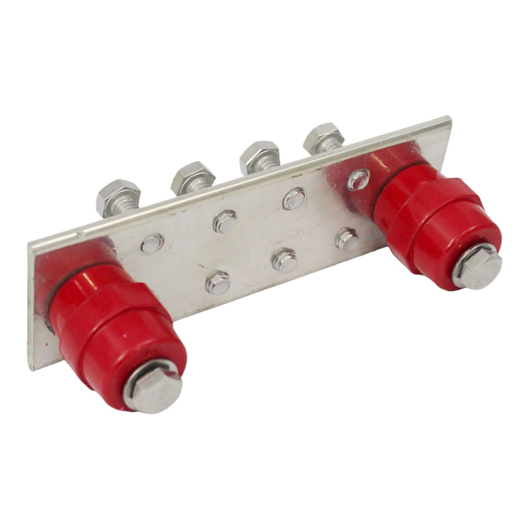 Barra o Placa Pgb / Bdt Estañada Con Aislador 14p 250x50x5mm 3