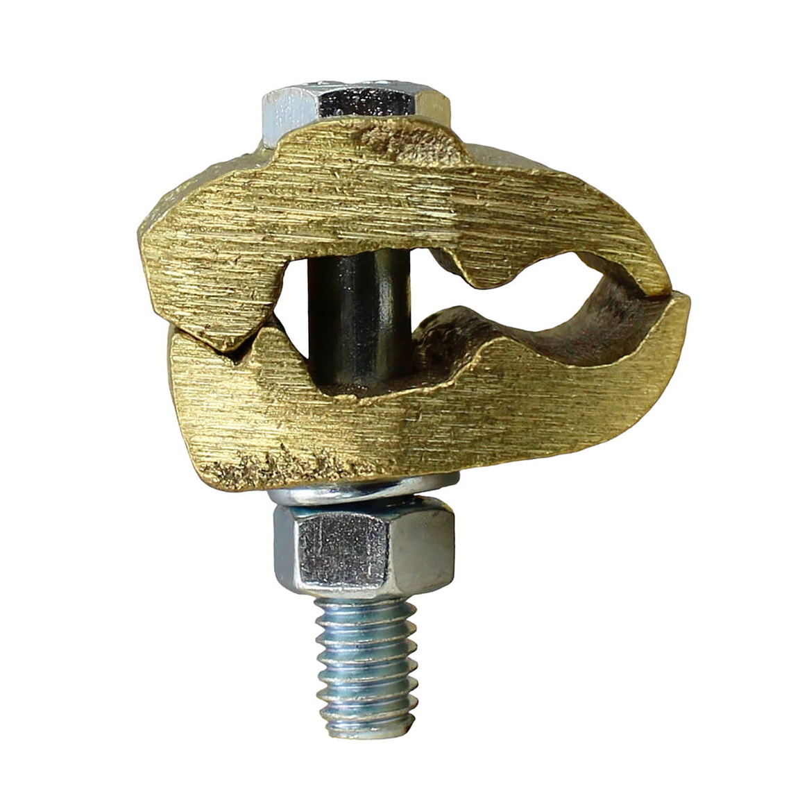 Prensa paralela doble de bronce para 1 conductor - Todas las medidas 1