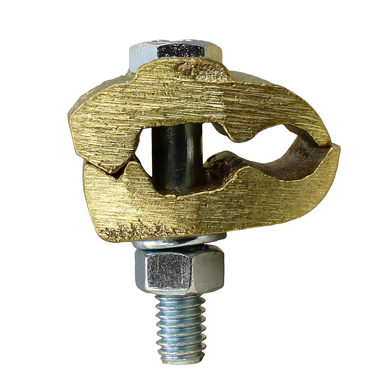 Prensa paralela doble de bronce para 1 conductor - Todas las medidas 1