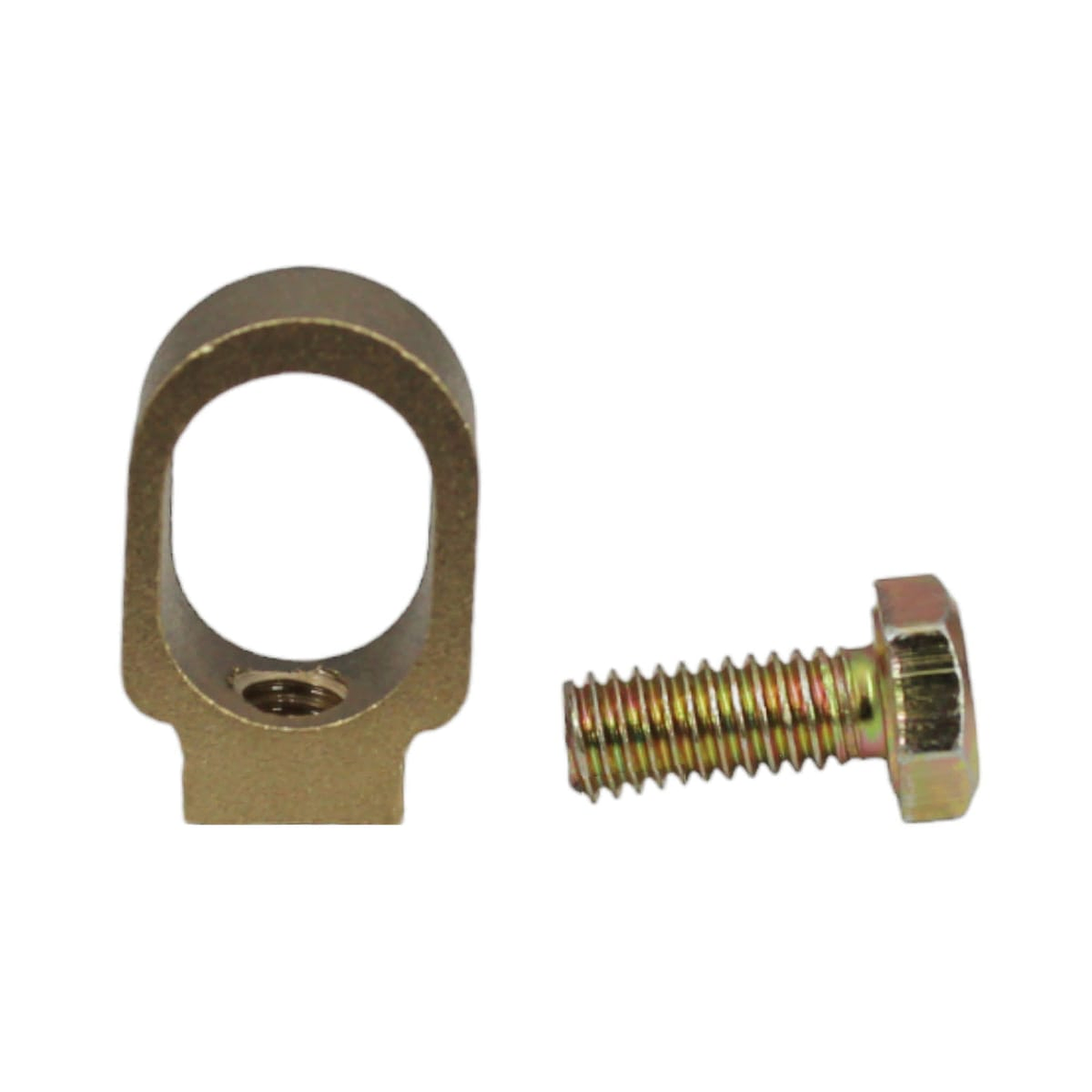 Conector de bronce para barra toma tierra de 1/2 a 5/8 4