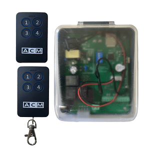 Central WiFi para Motor Lateral de Cortina Metálica con Aplicación Móvil y 2 Controles Remotos