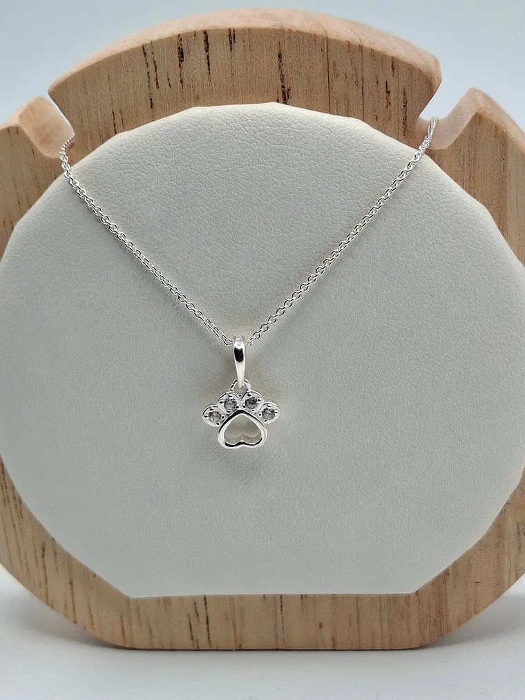 Collar Huella con destellos  1