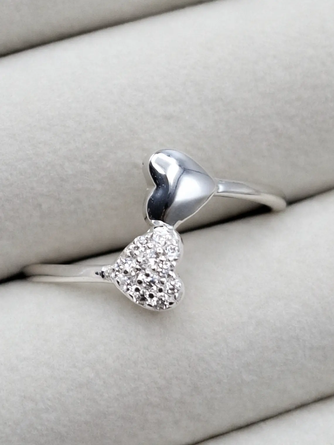 Anillo Doble corazón 1
