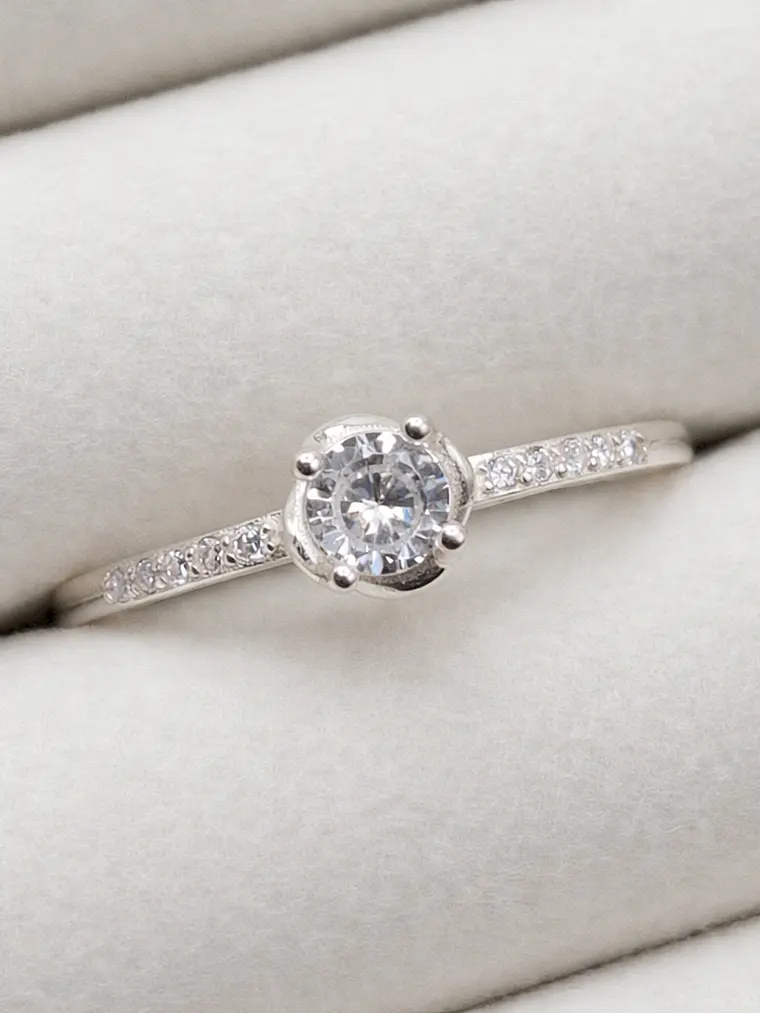 Anillo Solitario Destellos 1